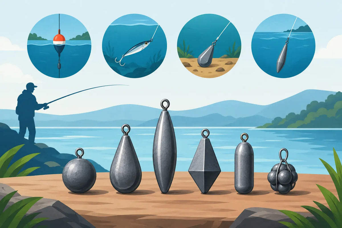 Cómo elegir plomadas de pesca según tu técnica