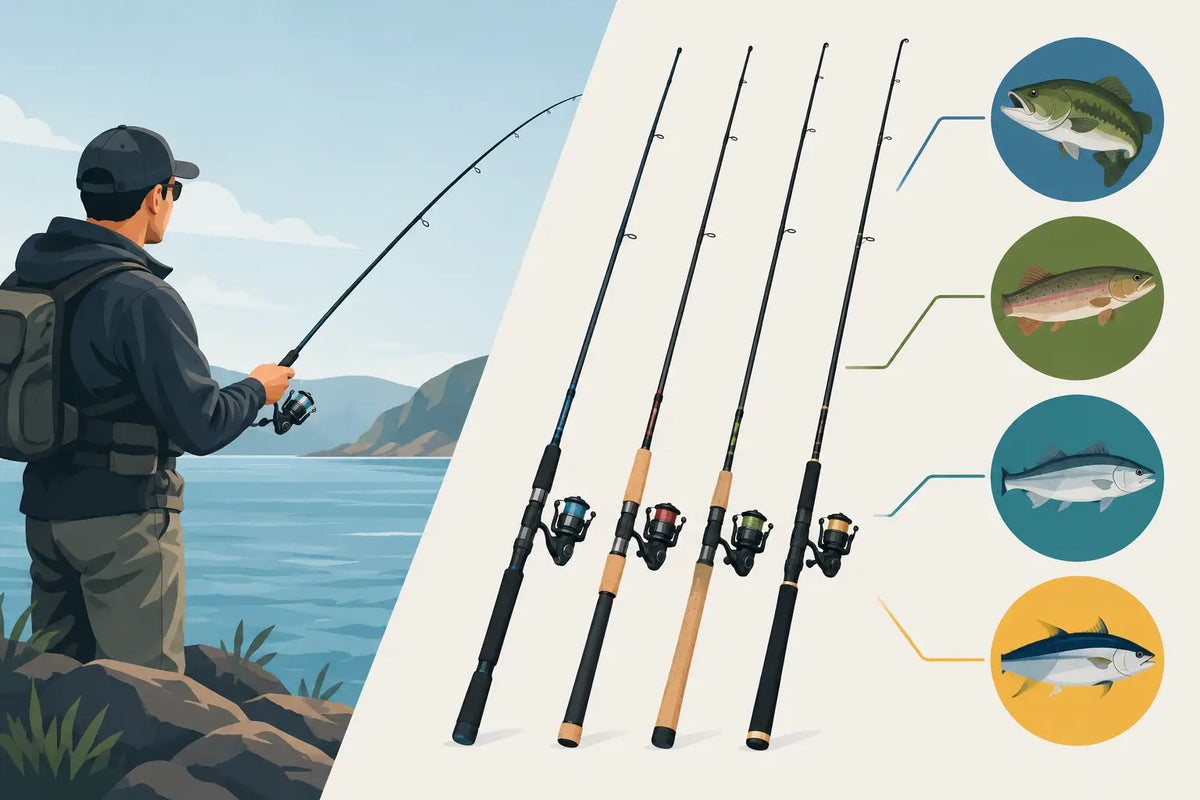 Cómo elegir caña de spinning según tu pesca