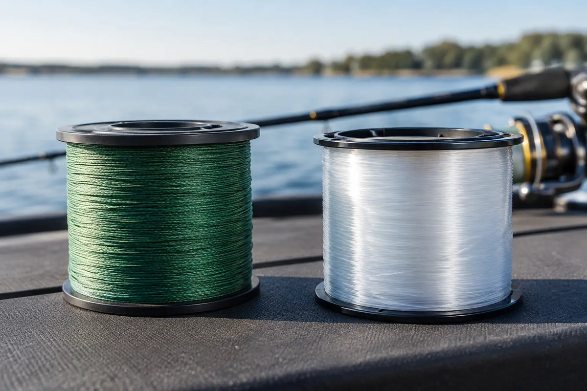 Trenzado versus monofilamento para pesca