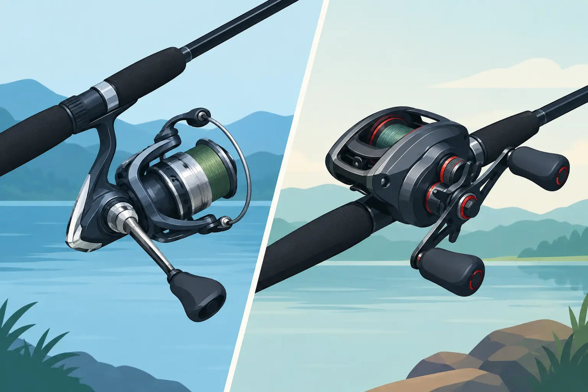 Diferencias entre spinning y baitcasting