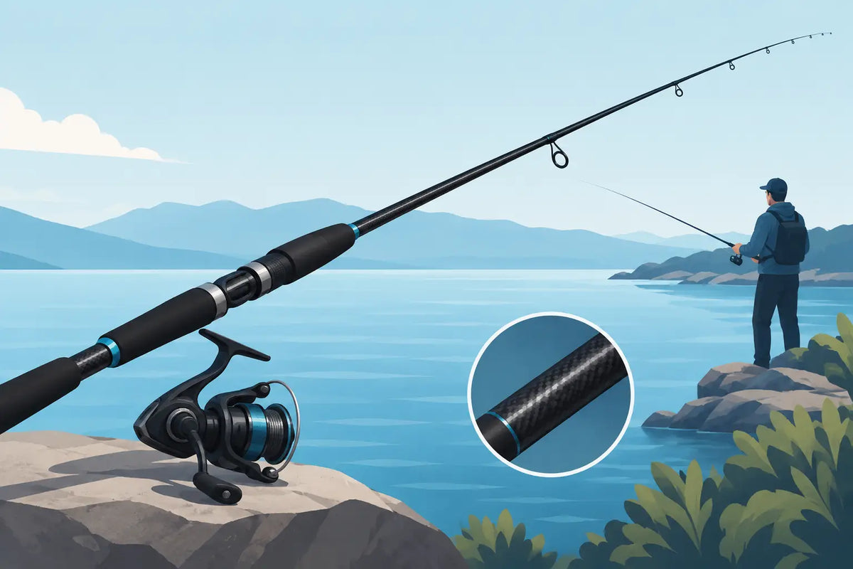 Caña de carbono pesca ligera: elige bien