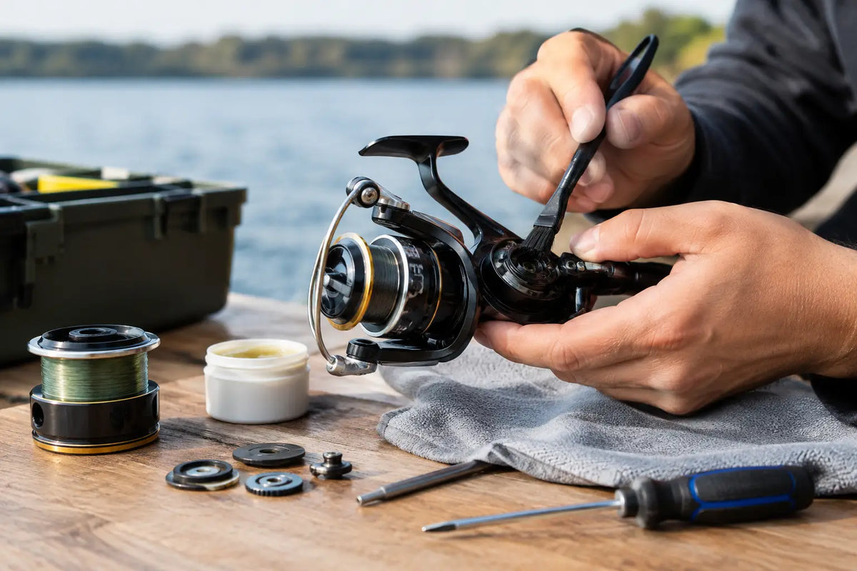 Guía de mantenimiento de carretes de pesca