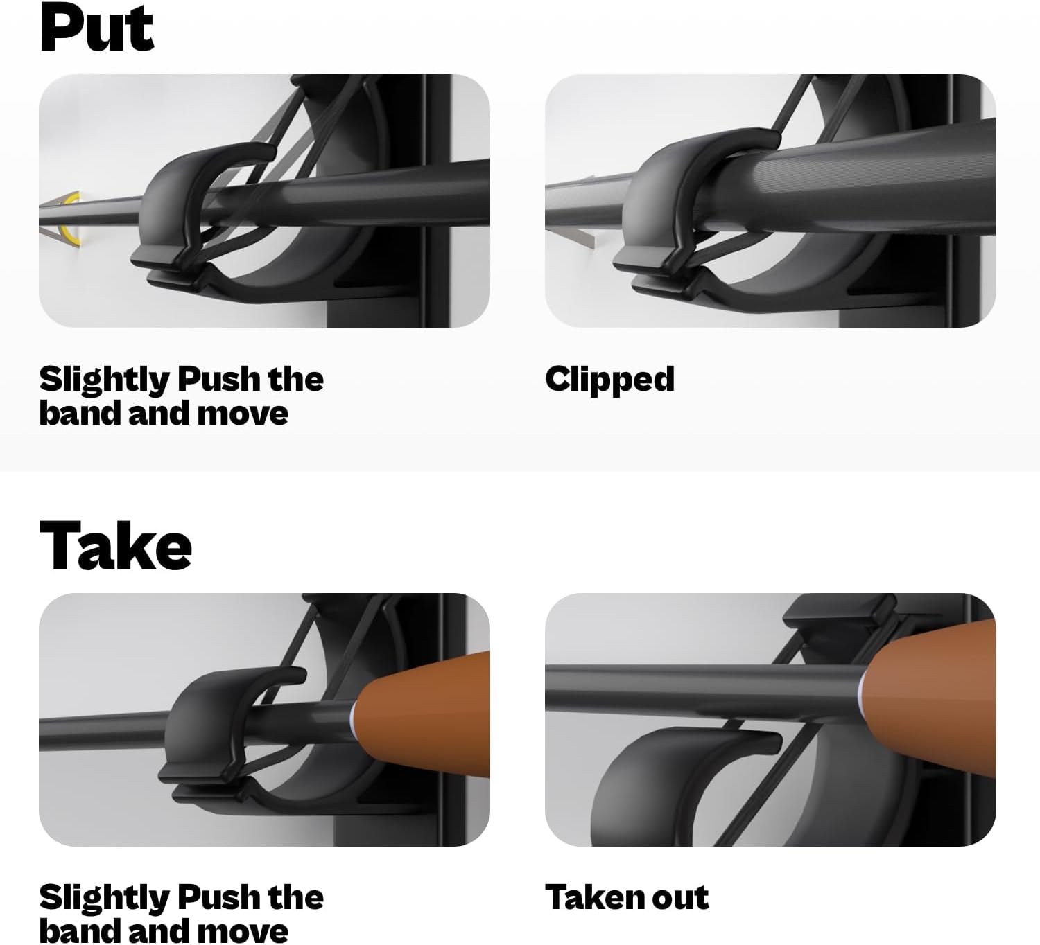 Soportes para caña de pescar de montaje en pared, estante vertical de almacenamiento para caña de pescar