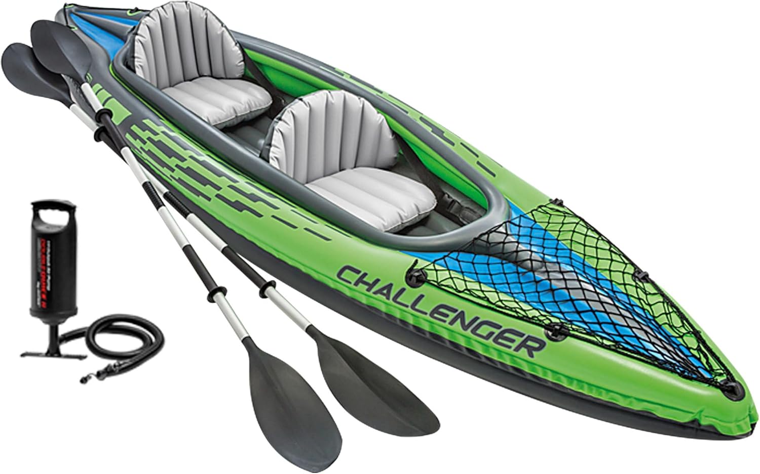 Kayaks Inflables Intex Challenger: Incluye remos Deluxe de 2.1m y bomba de alto rendimiento