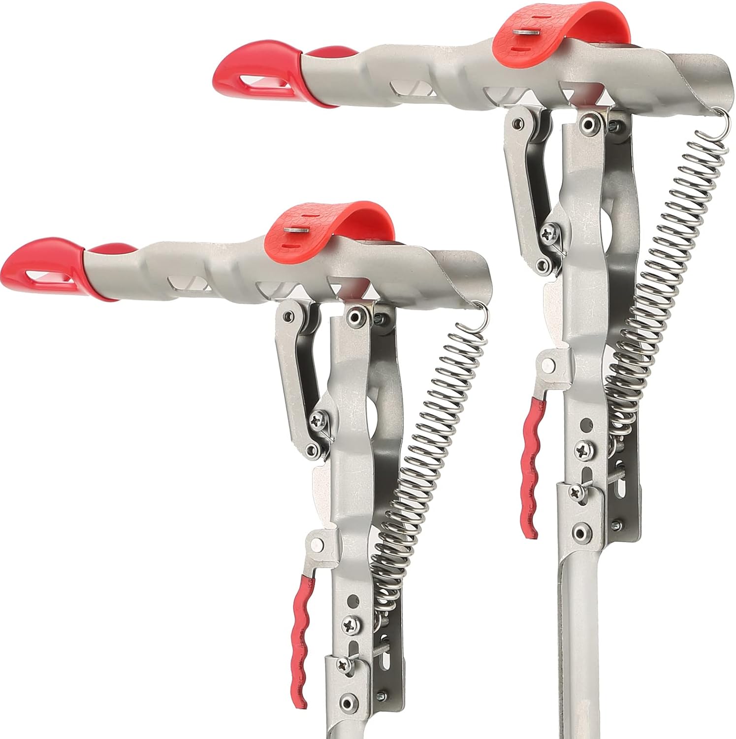 Soporte automático de caña de pescar de resorte | Paquete de 2 soportes de caña de pescar de acero inoxidable con acción de inclinación de resorte único para soportes de apoyo en el suelo