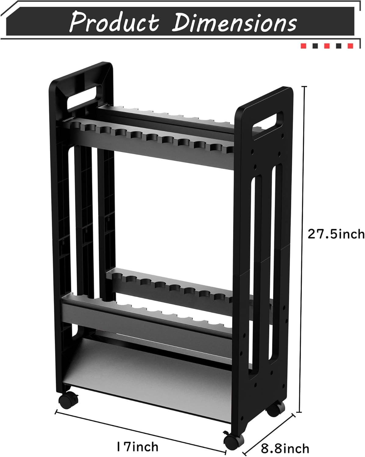 Soporte para Caña de Pescar para 16 cañas, Estante Vertical de Piso