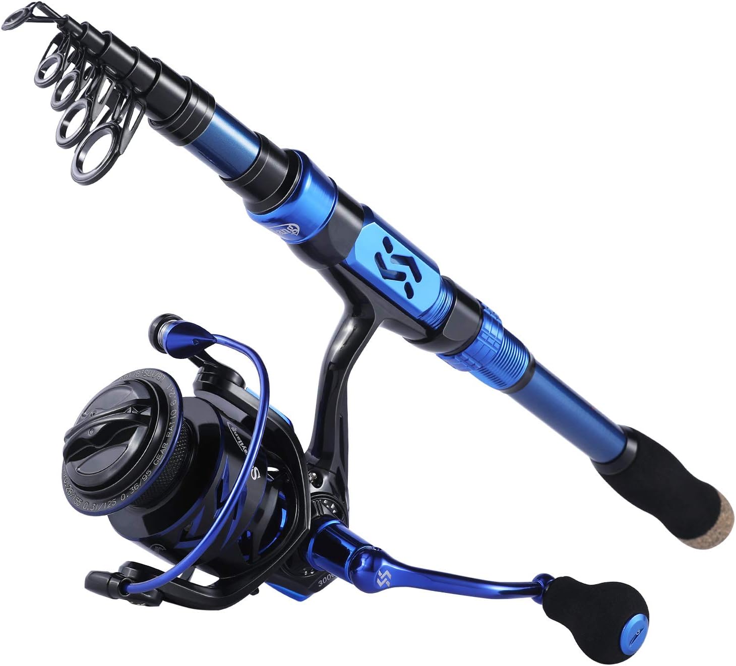 Combo de Cañas y Carretes de Pesca – Cañas telescópicas y carretes portátiles de fibra de carbono, ideales para pesca en agua dulce y salada.