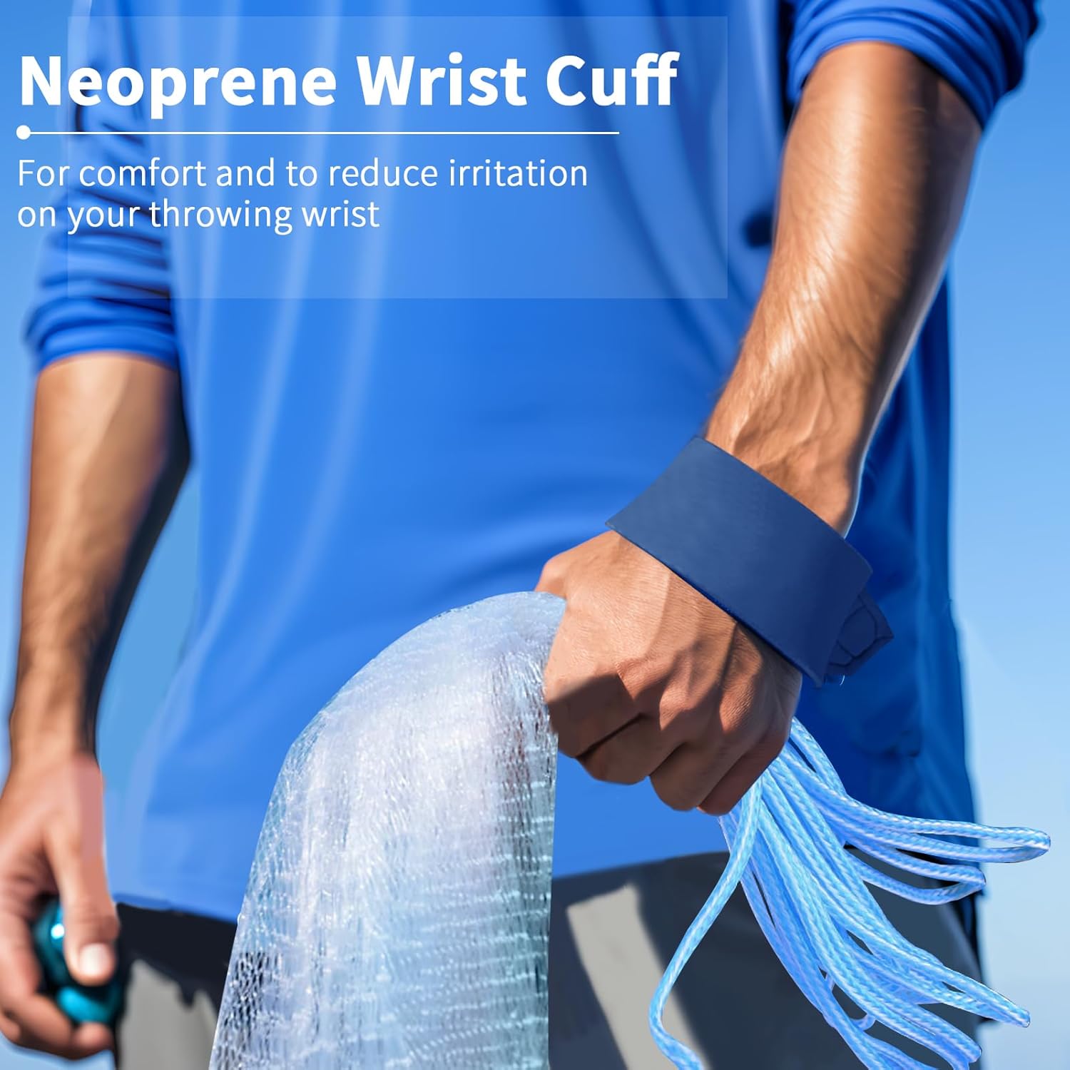 Red de pesca con Caja de Utilidad – Radio de 0,9 a 3 metros, hecha a mano con monofilamento y pesas de zinc de plomo, perfecta para capturar carnada viva.