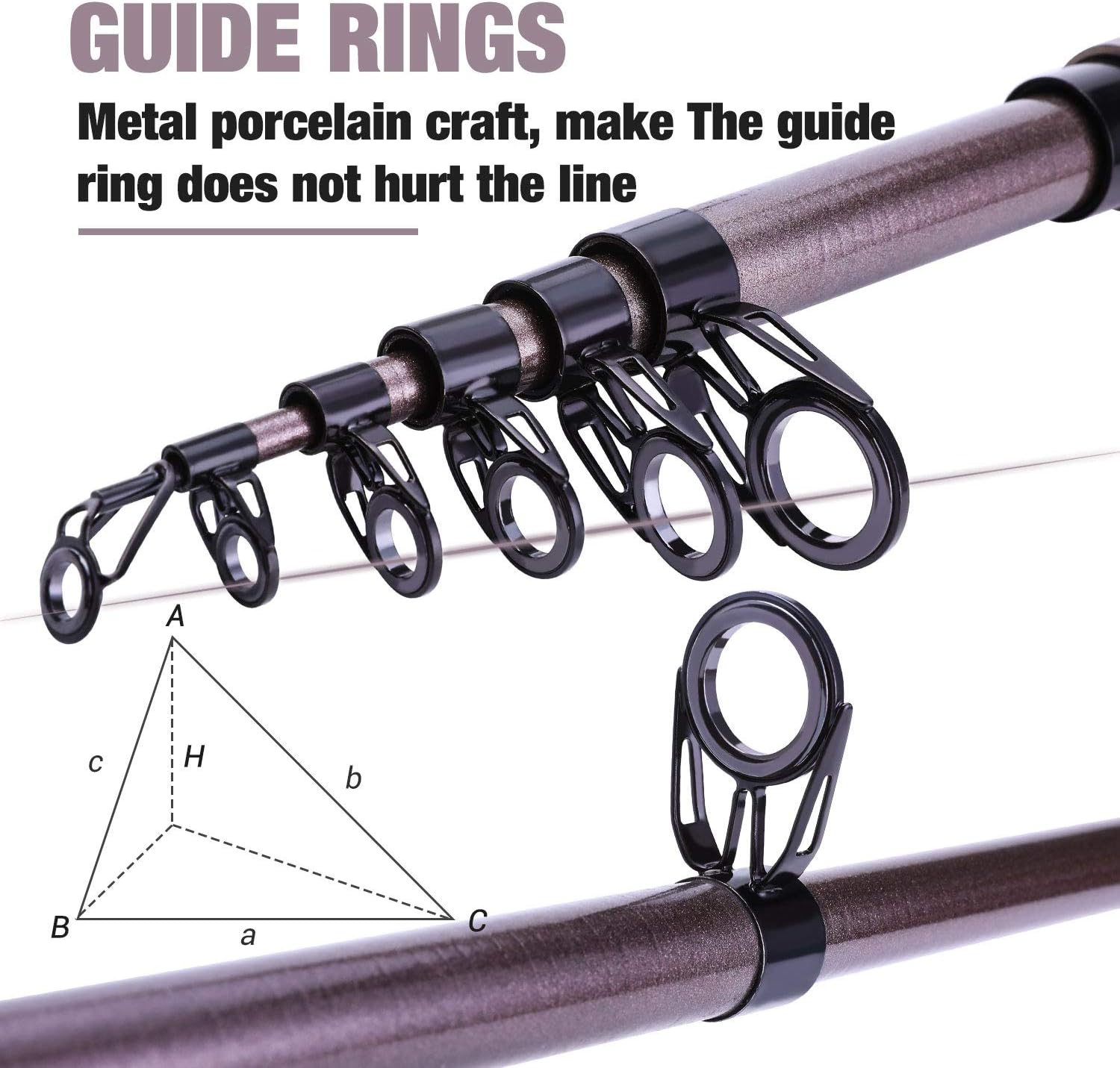 Combo de Cañas y Carretes de Pesca – Cañas telescópicas y carretes portátiles de fibra de carbono, ideales para pesca en agua dulce y salada.