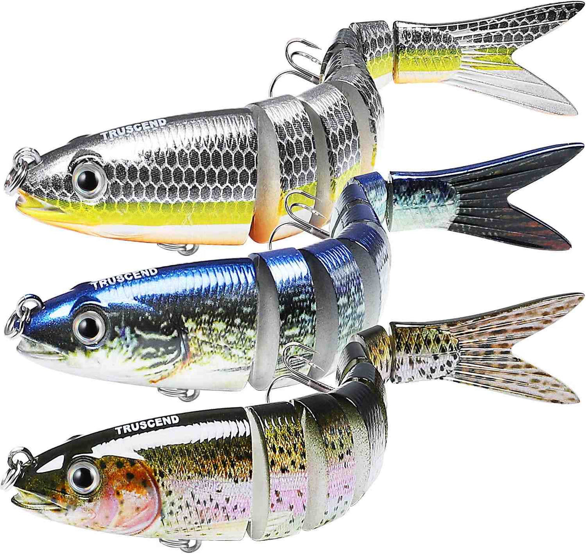 Kit de 3 Señuelos de pesca articulados de 13,9cm de 20g