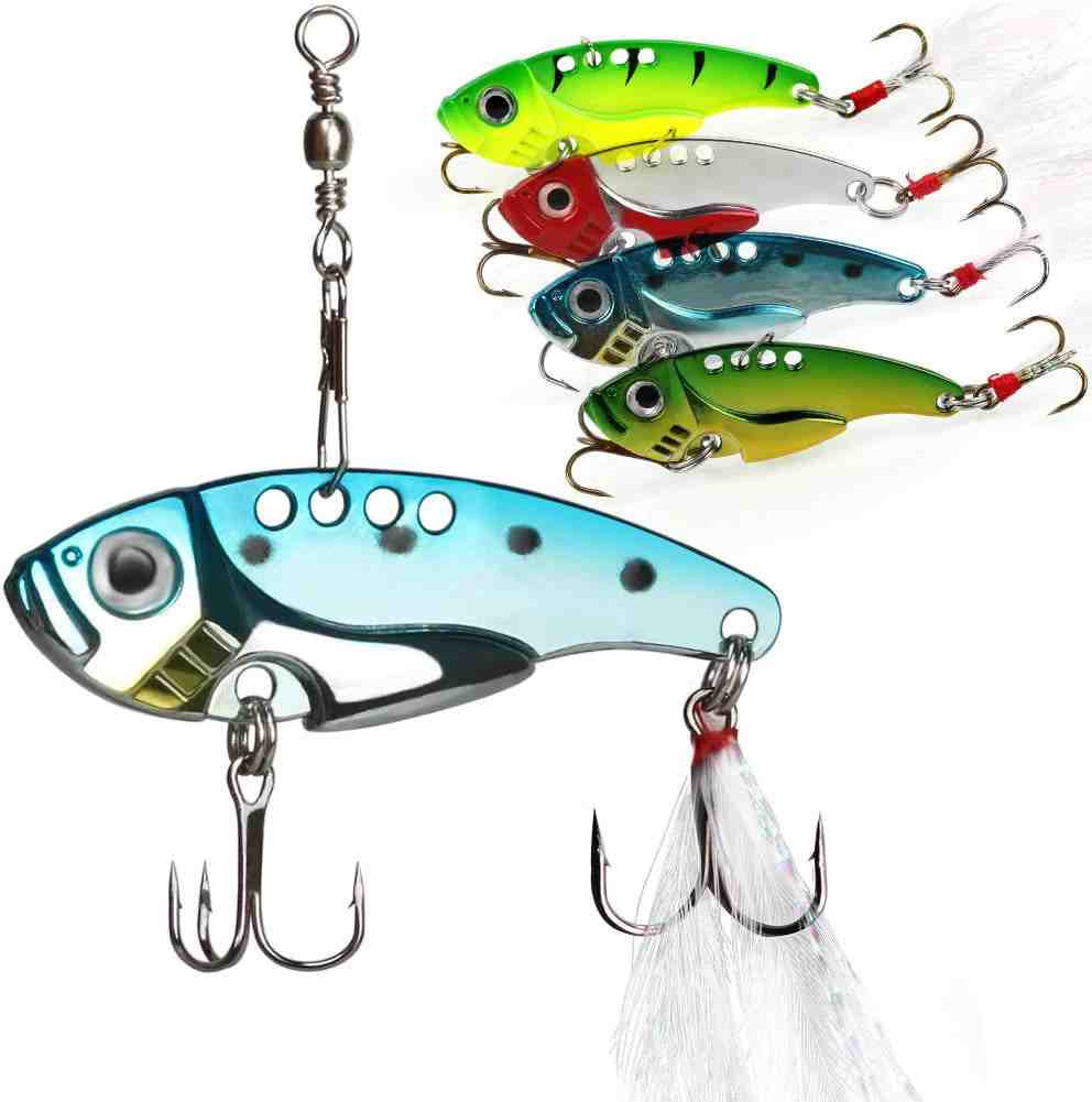 Kit de 5 Señuelos Spinner Spoon Blade Swimbait
